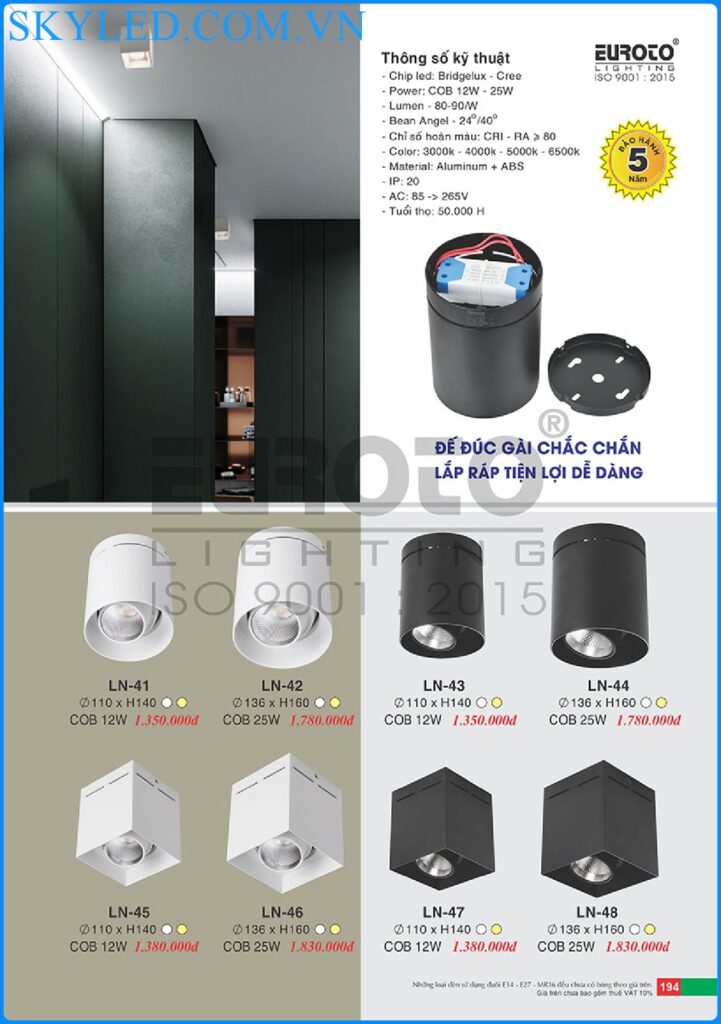 Catalogue Den Trang Tri Euroto 2022 190