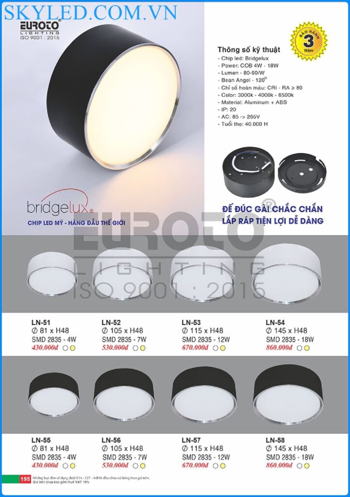 Catalogue Den Trang Tri Euroto 2022 191