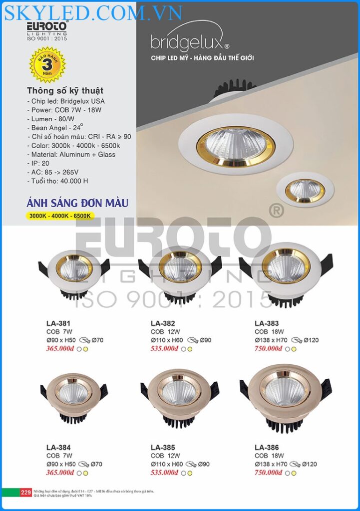 Catalogue Den Trang Tri Euroto 2022 225