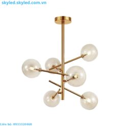 ĐÈN THẢ THIẾT KẾ TTK17T6 XI VÀNG BÓNG