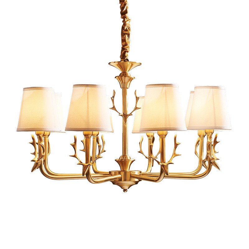 Đèn chùm DCD11T8 - bằng đồng, giá tốt