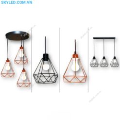 ĐÈN THẢ CAFE TCF31 XI HỒNG