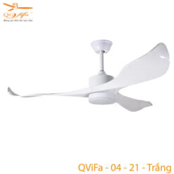 Quạt Trần Phòng Ngủ Có Đèn QViFa – 04 – 21/ trắng