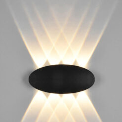 Đèn tường ngoài trời hình oval 8 mắt VNT – 637