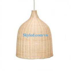 Đèn thả mây cổ chai phi 37cm trang trí quán cà phê