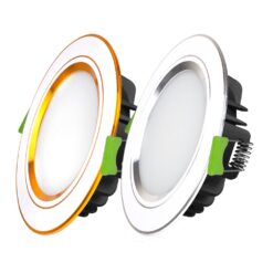 Đèn Led Âm Trần Viền Màu Mặt Phẳng 07W/90, Đổi Màu EC-DL-7SS-T118