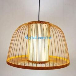 Đèn lồng bàn tăm tre