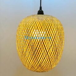 Đèn Tre Hình Trái Táo Đan 1 Lớp