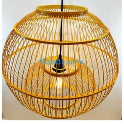 Lồng đèn tre hình tròn 2 vòm trong ngoài