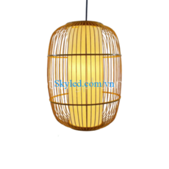 Đèn tre trang trí hình quả bom