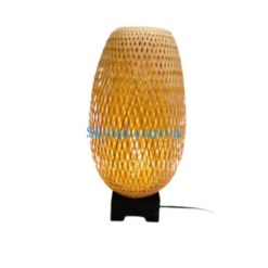 Đèn để bàn mây tre 12