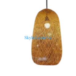 Đèn thả trần tre nhúm dài Trung Phương