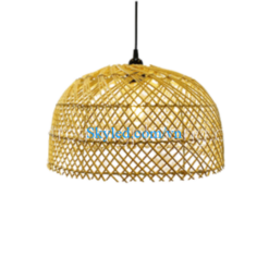 Đèn mây khung sắt hình lồng bàn