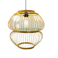 Đèn mây tre hình quả hồ lô