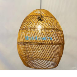 Đèn Thả Mây Tre A-ĐMT 28 màu nâu