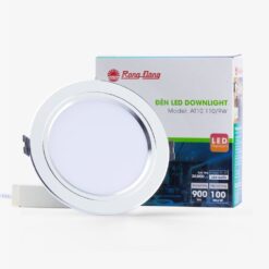 Đèn LED âm trần Downlight AT10 110/9W viền bạc