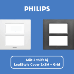 Mặt 6 thiết bị LeafStyle Cover 2x3M + Grid, black