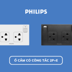 Ổ cắm có công tắc LeafStyle 2P+E Philips
