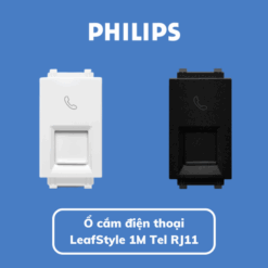 Ổ cắm điện thoại LeafStyle 1M Tel RJ11 Philips