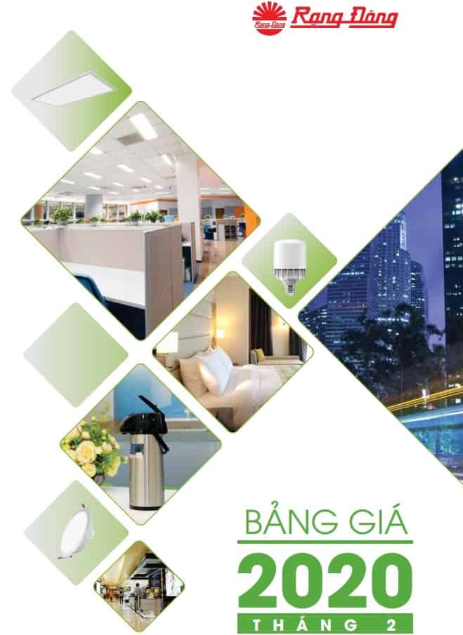 catalogue bang gia den led rang dong