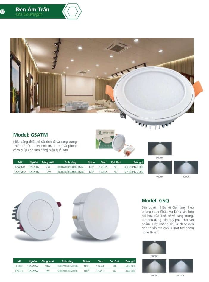 Den Led Downlight Am Tran Gs Lighting 2